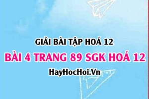 Giải bài 4 trang 89 SGK Hoá 12: Tính chất hoá học của kim loại, dãy điện hoá kim loại